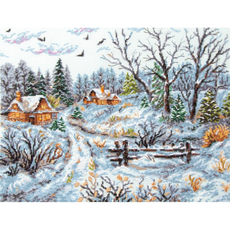 Cross stitch kit  Frosty Day 36 x 28 cm 70-33