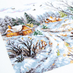 Cross stitch kit  Frosty Day 36 x 28 cm 70-33