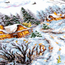 Cross stitch kit  Frosty Day 36 x 28 cm 70-33