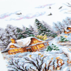 Cross stitch kit  Frosty Day 36 x 28 cm 70-33