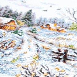 Cross stitch kit  Frosty Day 36 x 28 cm 70-33