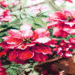Cross stitch kit  Morning in Rosy Tones 28 x 28 cm 70-34