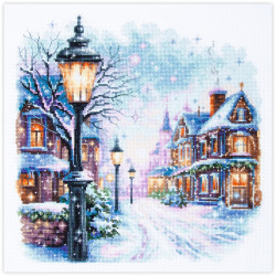 Cross stitch kit Snow in the City 26 x 26 cm 70-35
