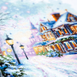 Cross stitch kit Snow in the City 26 x 26 cm 70-35