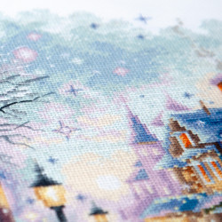 Cross stitch kit Snow in the City 26 x 26 cm 70-35