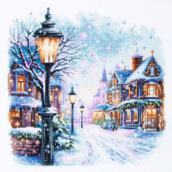 Cross stitch kit Snow in the City 26 x 26 cm 70-35