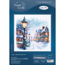Cross stitch kit Snow in the City 26 x 26 cm 70-35