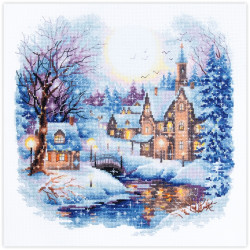 Cross stitch kit  Silent Night 26 x 26 cm 70-36