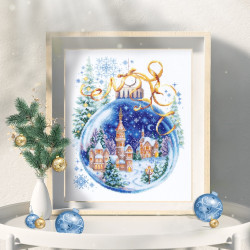 Cross stitch kit  Christmas Bauble 20 x 26 cm 70-37