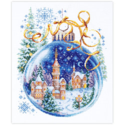 Cross stitch kit  Christmas Bauble 20 x 26 cm 70-37