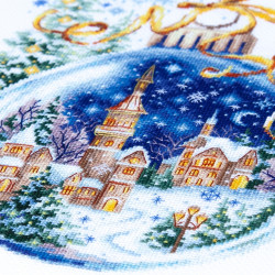Cross stitch kit  Christmas Bauble 20 x 26 cm 70-37