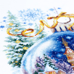 Cross stitch kit  Christmas Bauble 20 x 26 cm 70-37
