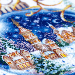 Cross stitch kit  Christmas Bauble 20 x 26 cm 70-37