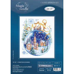 Cross stitch kit  Christmas Bauble 20 x 26 cm 70-37