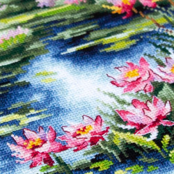 Cross stitch kit  The Water Lily Pond 26 x 26 cm 70-38