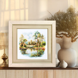Cross stitch kit  Forest Lake 26 x 26 cm 70-39