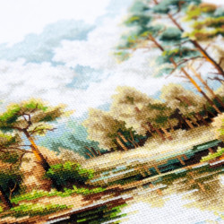 Cross stitch kit  Forest Lake 26 x 26 cm 70-39