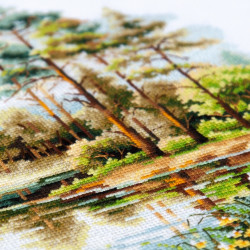 Cross stitch kit  Forest Lake 26 x 26 cm 70-39