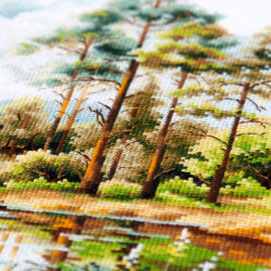 Cross stitch kit  Forest Lake 26 x 26 cm 70-39