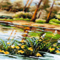 Cross stitch kit  Forest Lake 26 x 26 cm 70-39