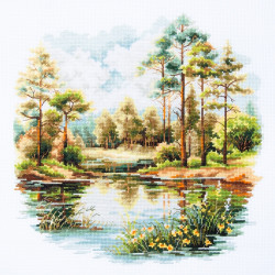 Cross stitch kit  Forest Lake 26 x 26 cm 70-39