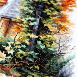 Cross stitch kit  Quiet September 18 x 26 cm 70-41