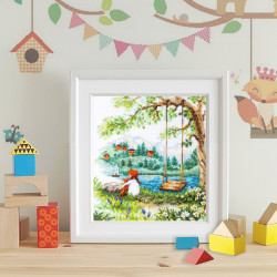 Cross stitch kit  Carefree Days 20 x 23 cm 70-42