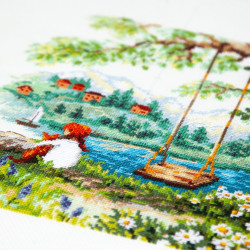 Cross stitch kit  Carefree Days 20 x 23 cm 70-42