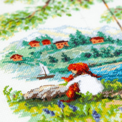 Cross stitch kit  Carefree Days 20 x 23 cm 70-42