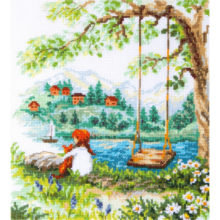 Cross stitch kit  Carefree Days 20 x 23 cm 70-42
