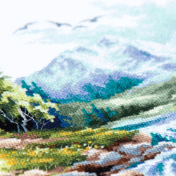 Cross stitch kit  Life Flows 26 x 26 cm 70-43