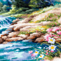 Cross stitch kit  Life Flows 26 x 26 cm 70-43