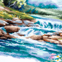 Cross stitch kit  Life Flows 26 x 26 cm 70-43