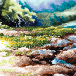 Cross stitch kit  Life Flows 26 x 26 cm 70-43