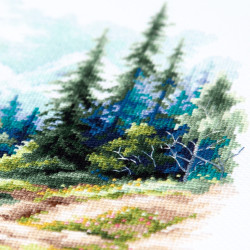 Cross stitch kit  Life Flows 26 x 26 cm 70-43