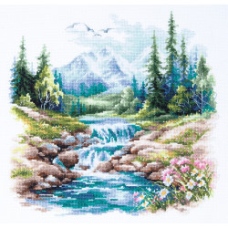 Cross stitch kit  Life Flows 26 x 26 cm 70-43