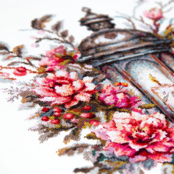 Cross stitch kit  Lantern in Bloom 26 x 26 cm 70-44
