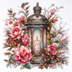 Cross stitch kit  Lantern in Bloom 26 x 26 cm 70-44