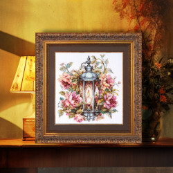 Cross stitch kit  Petals and Light 26 x 26 cm 70-45