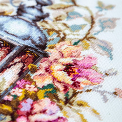 Cross stitch kit  Petals and Light 26 x 26 cm 70-45
