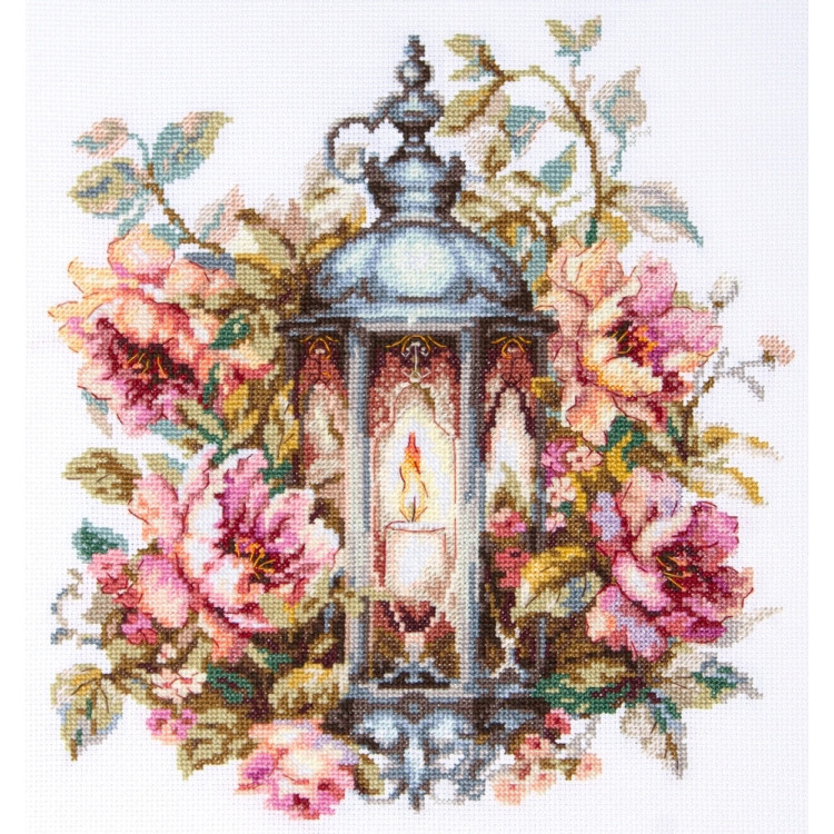 Cross stitch kit  Petals and Light 26 x 26 cm 70-45