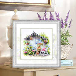 Cross stitch kit  Quiet Happiness 26 x 26 cm 70-47