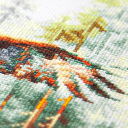 Cross stitch kit  Above the World 26 x 26 cm 70-48