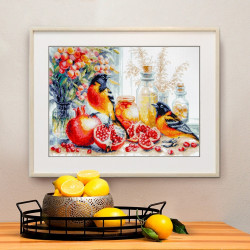 Cross stitch kit  Pomegranate Breakfast 32 x 26 cm 70-49