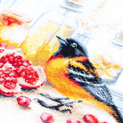 Cross stitch kit  Pomegranate Breakfast 32 x 26 cm 70-49