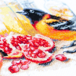 Cross stitch kit  Pomegranate Breakfast 32 x 26 cm 70-49