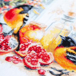 Cross stitch kit  Pomegranate Breakfast 32 x 26 cm 70-49