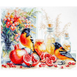 Cross stitch kit  Pomegranate Breakfast 32 x 26 cm 70-49
