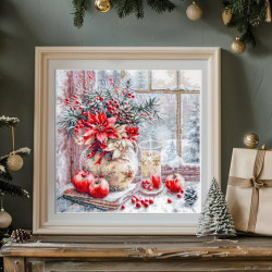 Cross stitch kit  A Candle Was Burning 27 x 27 cm 70-50