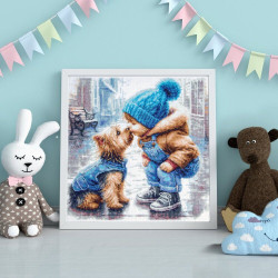 Cross stitch kit  First Friend 27 x 27 cm 70-51